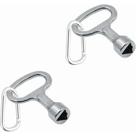 Triangle Key, Triangular Keys, 2-Piece Metal Triangular Key, Gas Meter Keys, Triangular Gas Meter Key, Metal Triangular Gas Meter Key (1/4)