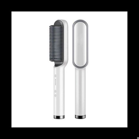 Peigne Lisseur - Chauffage PTC - 5 Régulations de Température (140-200 ℃) - Prise UE - Blanc - 1 Pièce (1/5)