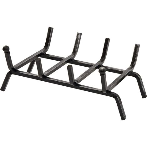Brucialegna in acciaio verniciato per camino cm 40x35 sezione mm12x12 sostegno per legna (1/3)