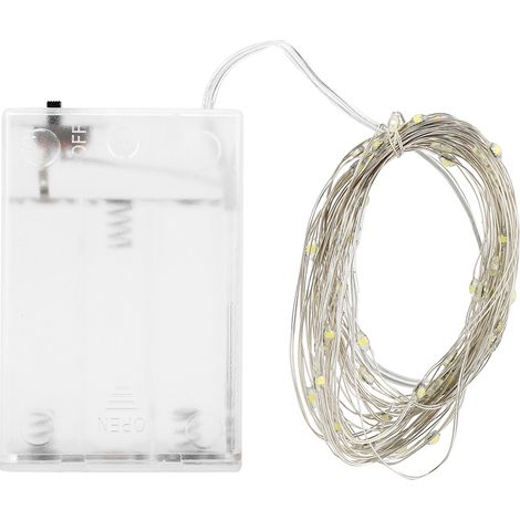 Guirlande lumineuse 100 LED blanc chaud pour chambre jardin pelouse paysage maison décoration festive extérieure (1/5)