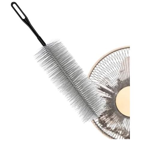 Brosse de nettoyage pour ventilateur  Microfibre flexible réutilisable pour un nettoyage en profondeur  Outil de nettoyage pour ventilateurs de table  Pour grilles d'aération, moustiquaires, rideaux,  (1/5)