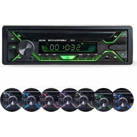 Bardusch - Autoradio Bluetooth 5.0 - Radio Voiture Récepteur avec Lecteur MP3 - Main Libre Radio Stéréo avec USB (1/4)