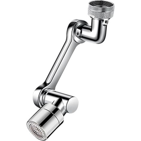 Universeller Roboterarm aus Edelstahl 304 für Wasserhähne/Armaturen/Spülbecken, multifunktionaler, drehbarer Spritzschutzadapter (1/5)
