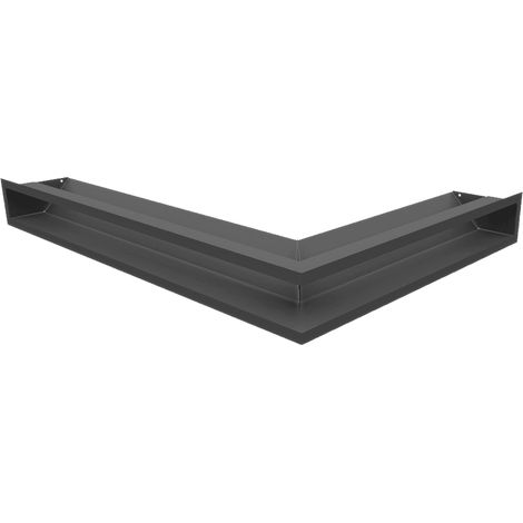 Eck-Lüftungsgitter LUFT links 76,6x54,7x9 Graphite (1/5)