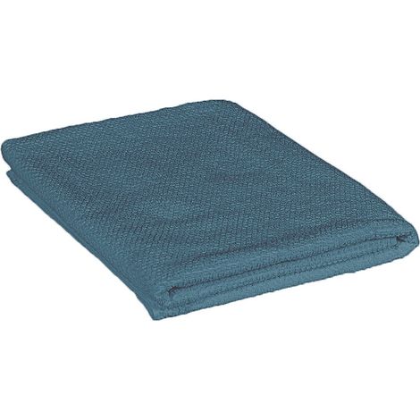 Telo bagno per doccia 90x140 cm turchese cobalto in cotone 100% (1/5)