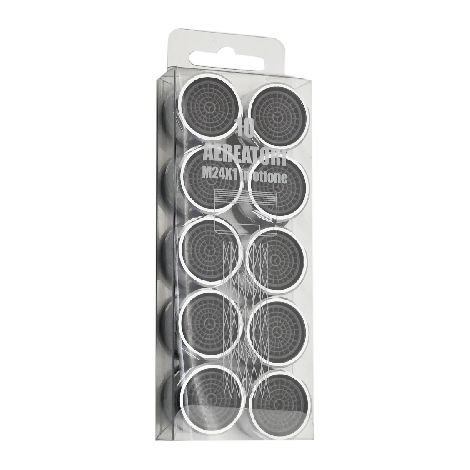 10 PZ AERATORI MASCHIO IN OTTONE PER RUBINETTI 24X1- mm 24 x 1- DH- pezzi 1 (1/2)