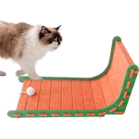 Griffoir pour Chat,Griffoir en Carton Feutré Forme L Planche (1/5)