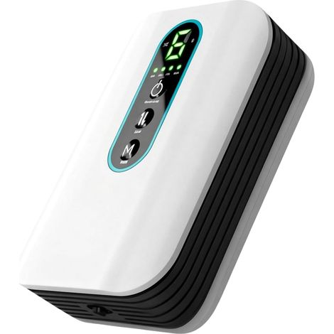 2600mAH Pompe a Air Aquarium, 10.5 x 7.5 x 4cm Bulleur Peche Vif, Pompe à Air Portable Rechargeable USB, Pompe a Air Silencieuse pour Seau D'appât, Pêche en Plein Air et Les Pannes de Courant
