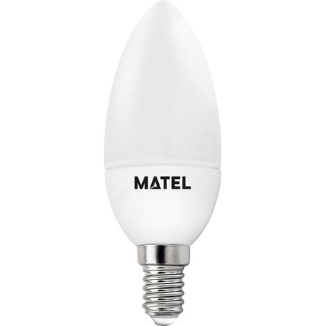 Lampadina a candela LED calda Matel 5w e14 (3 intensità) (1/2)