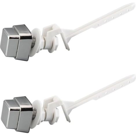 Lot de 2 poignées de chasse d'eau avec bouton poussoir pour accessoires de remplacement (1/4)
