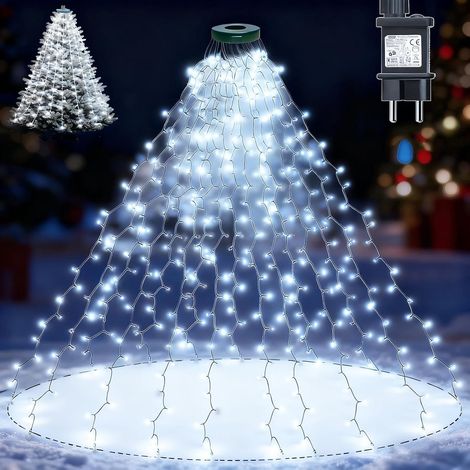 400 LED 2M 16 Guirlande Lumineuse Sapin de Noël avec Anneau (1/5)