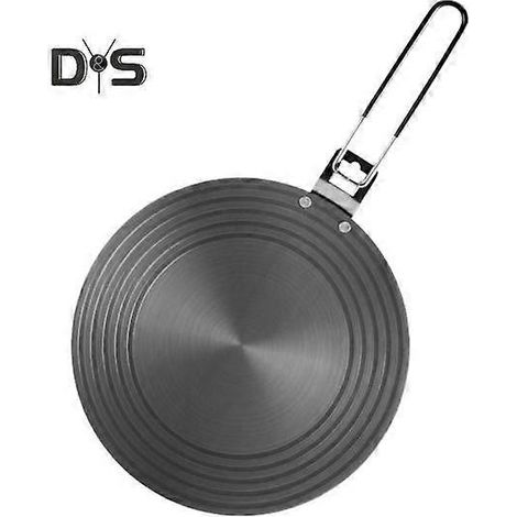 Plaque de mijotage pour cuisinière à gaz avec poignée anti-brûlure, diffuseur de chaleur rond à chauffe rapide, accessoires de protection pour ustensiles de cuisine (1/4)