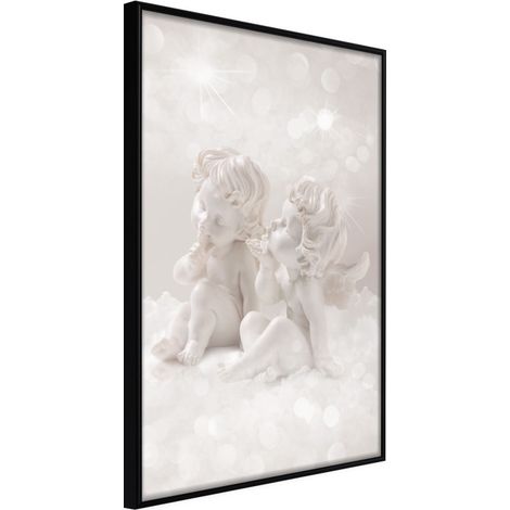 Affiche Murale Encadrée "Cute Angels" 40 x 60 cm Noir