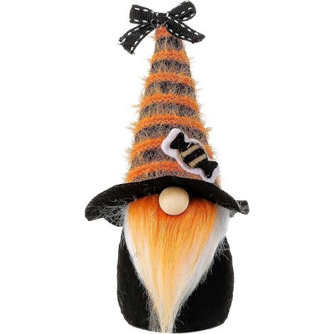 Halloween gnome décoration, effrayant mignon style, pour la maison et bureau,Orange (1/5)