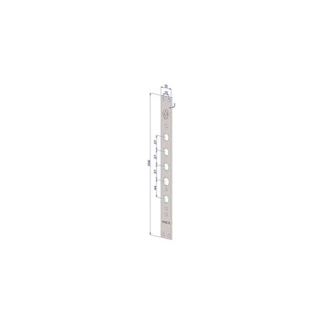 FRONTALE P/SERRATURE PORTE BLINDATE IN ACCIAIO INOX INT.37 FR2530  (FR2530XAI37)    SECUREMME