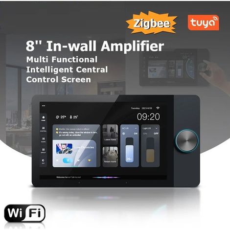 Tuya Pannello di Controllo Smart Home Musicale con Schermo Full Touch 8 Pollici