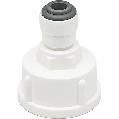 raccordo per tubo dell'acqua del frigoriferoConnettore rapido da filettatura femmina da 1/4" a 3/4".Montaggio a innestoMateriale POM di alta qualità