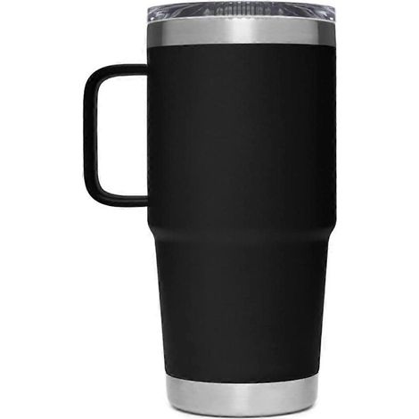 590 ml (20 oz) Reisebecher aus Edelstahl, vakuumisoliert, mit robustem Deckel, tragbar für den Einsatz im Freien (1/5)