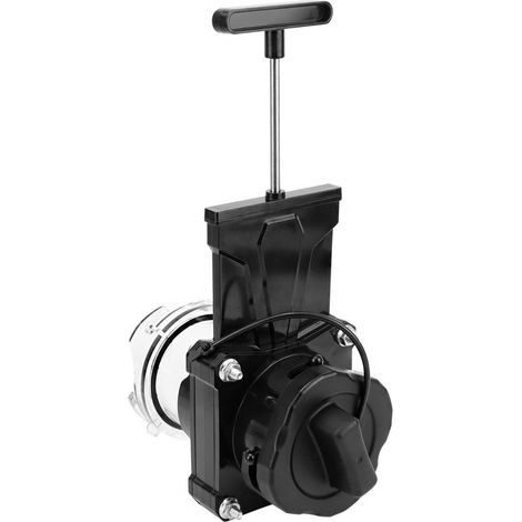 Vanne de portail RV intégrée avec adaptateur Transparent de 3.5 pouces et 4 broches à baïonnette pour 3 raccords d'égout + Tube d'extension Transparent + couvercle (1/5)