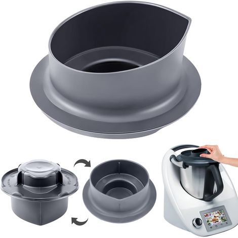Gobelet doseur compatible avec les robots de cuisine Vorwerk Thermomix TM5 et TM6, accessoires Thermomix de 100 ml, couvercle Thermomix avec échelle de 100 ml et 50 ml pour verre doseur (1/5)