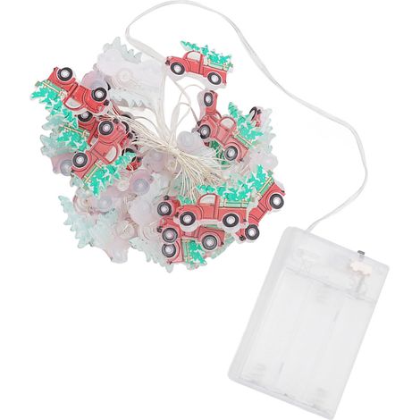 Weihnachtsbaum-Lichterkette im Landhausstil, leichte rote Lichterkette für Weihnachtsdekoration (1/5)