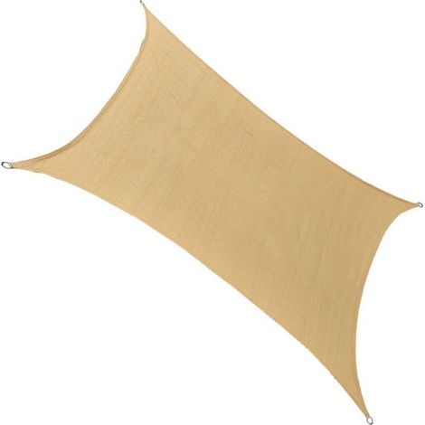 Rechteckiges Sonnensegel – 2 x 2 m – UV-beständiges Polyethylengewebe – Für Terrasse, Garten, Balkon – 1 Stück (1/5)