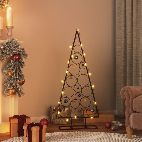 Árbol de Navidad para decoración metal negro 125 cm vidaXL (1/5)