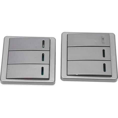Drahtloser 3-Tasten-Hausschalter, intelligente Fernbedienung 170-240V, Fernbedienung für das Schlafzimmer, kostengünstiges Wandmontageset. (1/5)