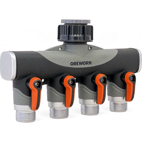Distribuidor metálico - 4 vías - 3/4"