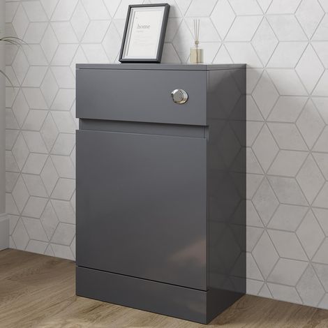Artis Grey Gloss Back to Wall Toilet Unit - 500 x 320mm (1/5)