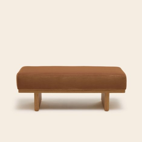 Banc en Bois et velours lumineux ANCA (1/4)