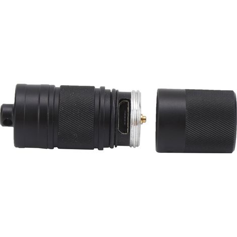 Mini lampe torche LED rechargeable EDC, micro-lampe torche puissante avec batterie intégrée et câble USB (1/5)