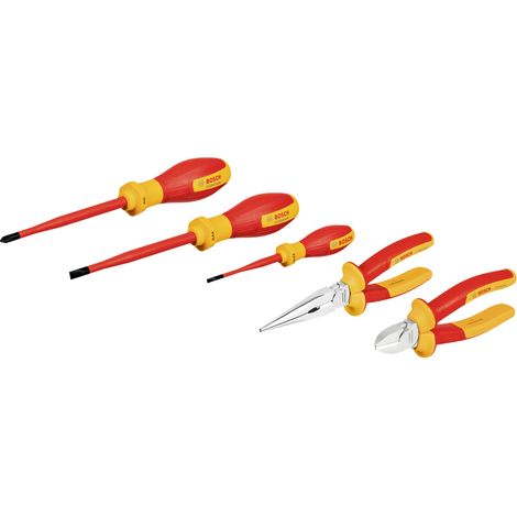 Bosch Combo Kit VDE-Werkzeug-Set gemischt, 5-tlg. (1/5)