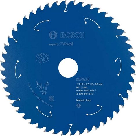 Accessoires 1x Lame de scie circulaire Expert for Wood (bois, 210 x 30 x 1,7 mm, 48 dents, accessoire de scie circulaire sans fil) (1/5)
