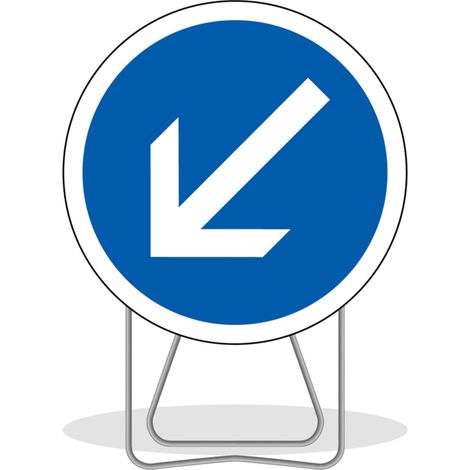 Panneau de signalisation BK21A FLECHE ORIENTABLE classe T1 NADIA SIGNALISATION - PDIS650GALPS1BK2