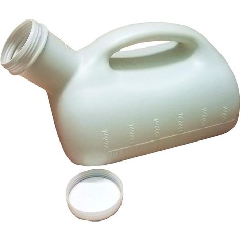 Urinoir homme 3000ml,urinoir portable avec couvercle,pour Voiture, Hôpital, Personnes âgées et Incontinences-blanc (1/5)