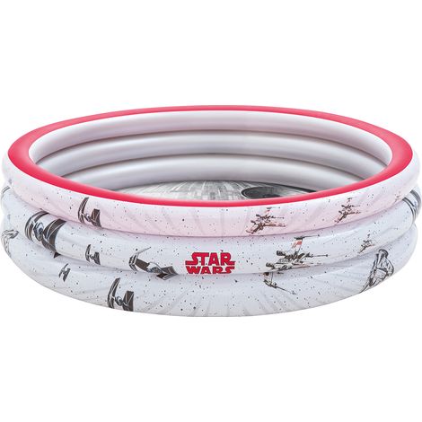 Lupex Shop - Piscina gonfiabile fuoriterra per bambini a 3 anelli, "Star Wars" dimensioni: 1,52x30cm, capacità acqua: 282L (1/5)