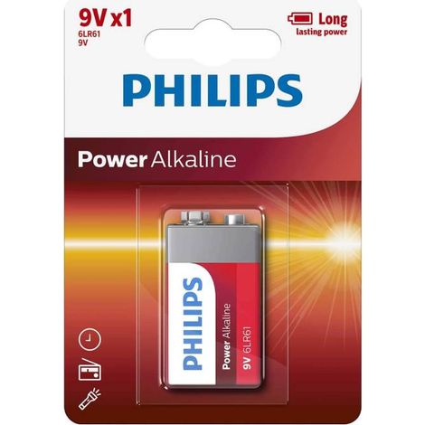 IluminaShop - Pila Power Alcalina Philips 6LR61 9V Blister (1/2)