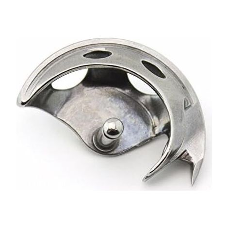 - Navetta a mezzaluna - Bobina 15277ZZ - Compatibile con macchine da cucire Singer, Elna, Bernette, Brother e Juki - Per macchine da cucire domestiche - Argento - 2,0 cm x 1,2 cm (1/3)