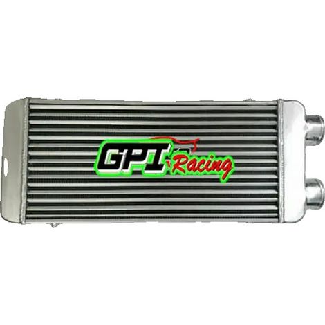 Intercooler turbo, construcción de aluminio, rendimiento de refrigeración eficiente, un intercooler (1/2)