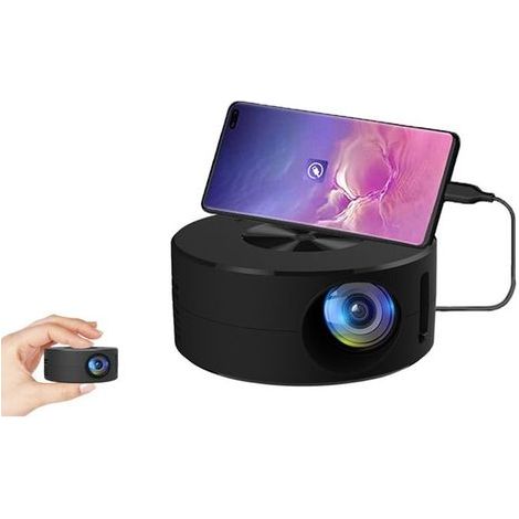 Cellfast – Mini vidéoprojecteur portable 180P pour téléphone – Projection 20-60 pouces – Haut-parleurs intégrés – Alimentation USB (1/5)