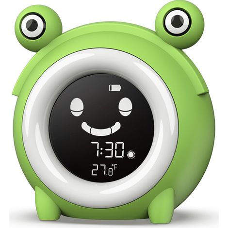 Réveil Enfant, Lumière de Réveil pour les Enfants, Entraîneur de Sommeil, 3 Modes 5 Sons Naturels 5 Lumières Colorées Réglables Fonction Snooze Lampe Reveil, Enfant Chambre à Coucher