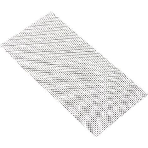 Mousse décorative pour aquarium, parois et poissons, en treillis métallique, maille 12 (10 x 20 cm). (1/4)