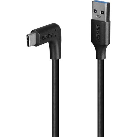 LINDY 1.5m USB 3.2 Typ A an C Kabel 90 Grad gewinkelt