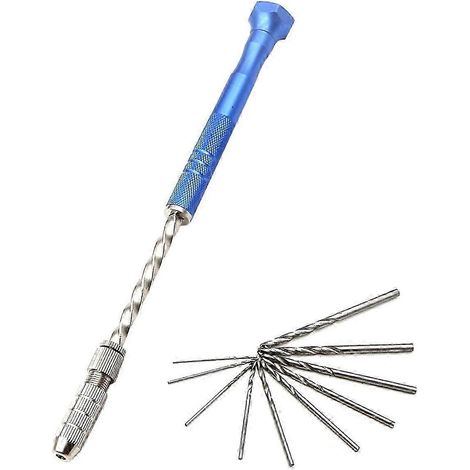 Foret hélicoïdal allongé semi-automatique bleu 0,5-3 mm pour circuits imprimés en plastique ambré, coffret de forets hélicoïdaux QV WHBYV (1/4)