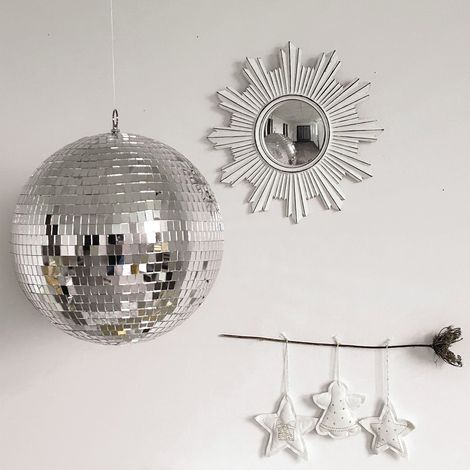 Boule à facettes disco décorative D30cm (1/5)
