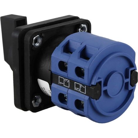 Interrupteur inverseur momentané 2 pôles 3 positions AC660V 25A Bleu+Noir-- (1/5)
