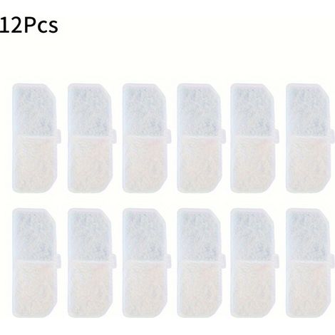 Lot de 12 filtres de rechange pour fontaine à eau pour animaux, charbon actif, filtre CW-1 (1/5)
