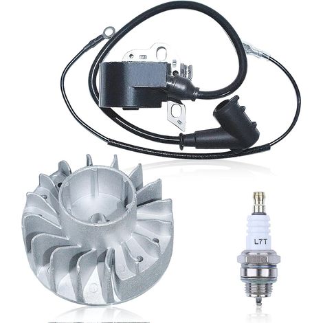 Kit de volant, bobine d'allumage et bougie pour taille-haie Stihl FS160 FS220 FS280 Remplacer 0000 400 1306 4119 400 1201 (1/5)