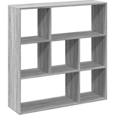 Maison Exclusive - Raumteiler-Bücherregal Grau Sonoma 102x29x103,